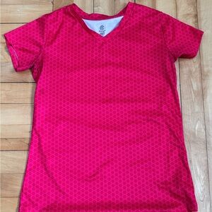 Pink champion fitted workout shirt